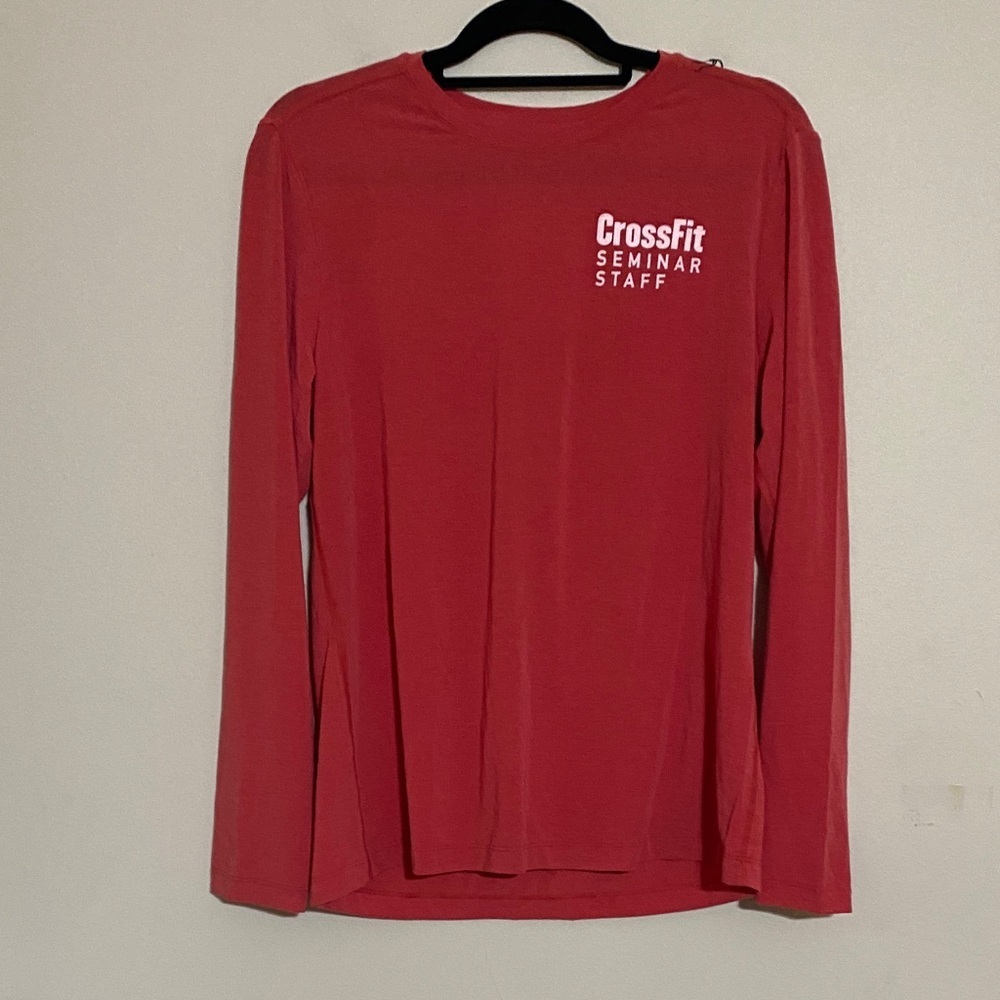 Nobull Women's Red Long Sleeve Top L cross fit casual performance